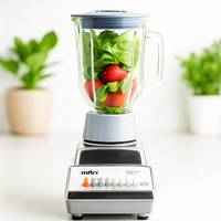 Licuadora MAN 7 Velocidades – Vaso de Vidrio Termoresistente, Base Metálica y Cuchillas de Acero Inoxidable