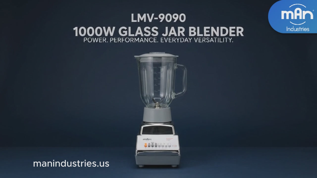 LMV-9090 1000W glass jar blender demo video